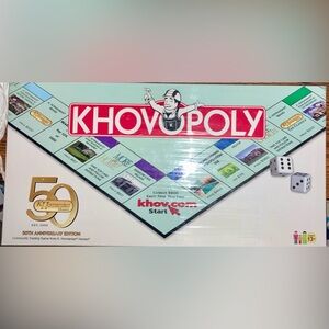 MONOPOLY KHOVOPOLY 50th Anniversary Commemorative Edition Board Game NIB Sealed
